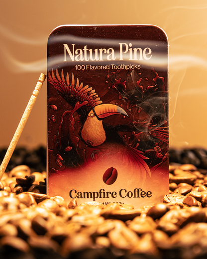 Campfire Coffee Flavored Toothpicks 100 Count Tin