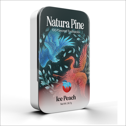 Ice Peach Flavored Toothpicks Tin