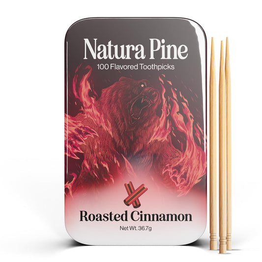 Roasted Cinnamon Flavored Toothpicks Tin - Natura Pine