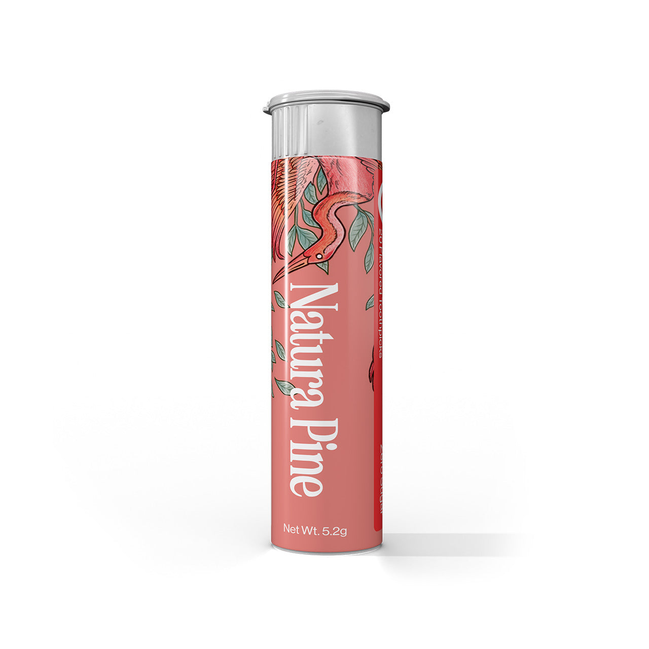 Japanese Peach Flavored Toothpicks Tube - Natura Pine