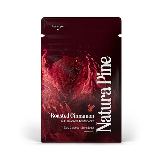 Roasted Cinnamon Flavored Toothpicks Pouch - Natura Pine