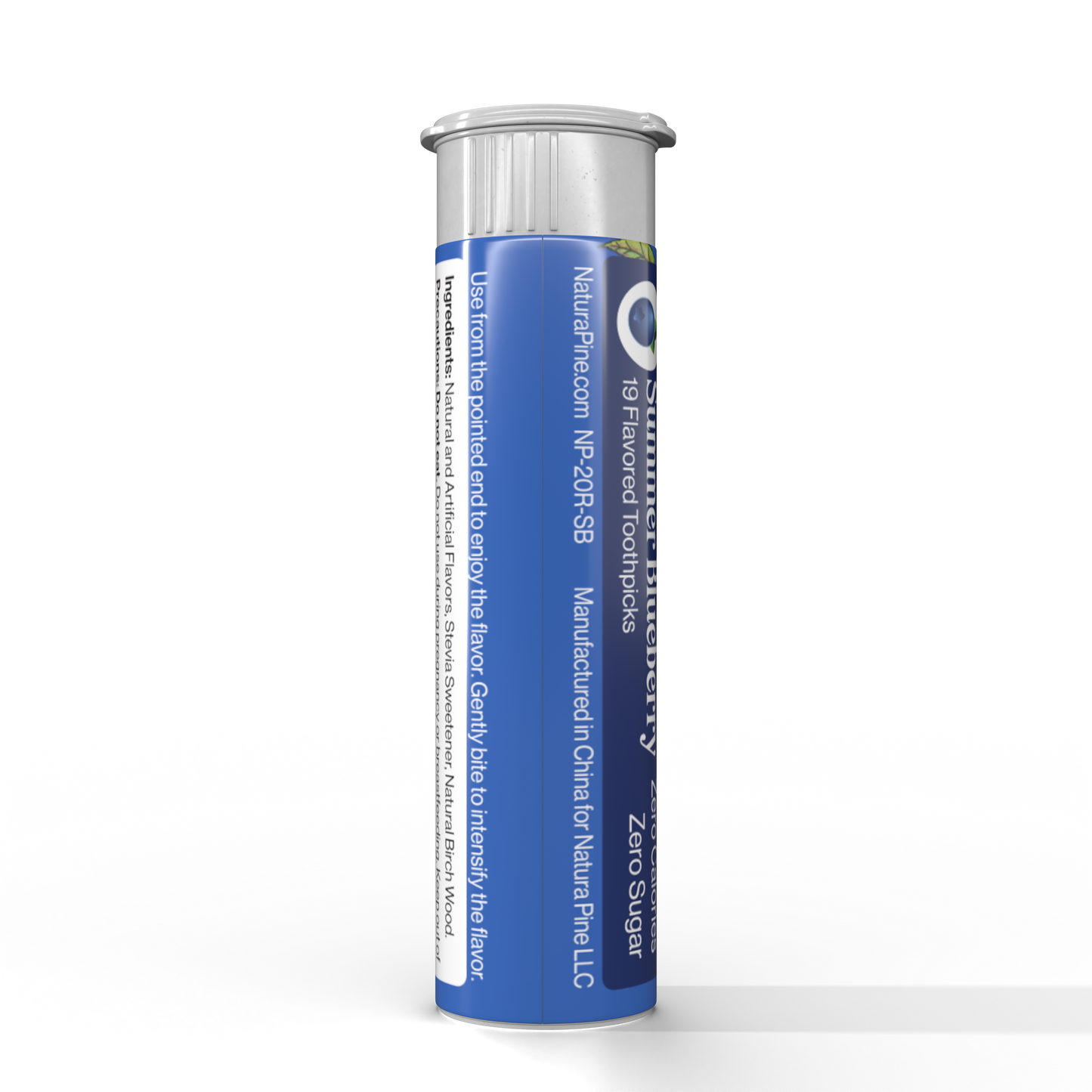 Summer Blueberry Flavored Toothpicks Tube