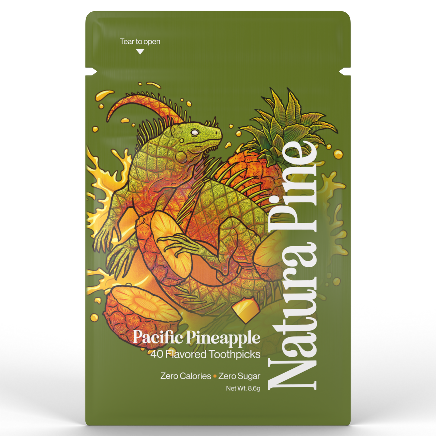 Pacific Pineapple Flavored Toothpicks Pouch