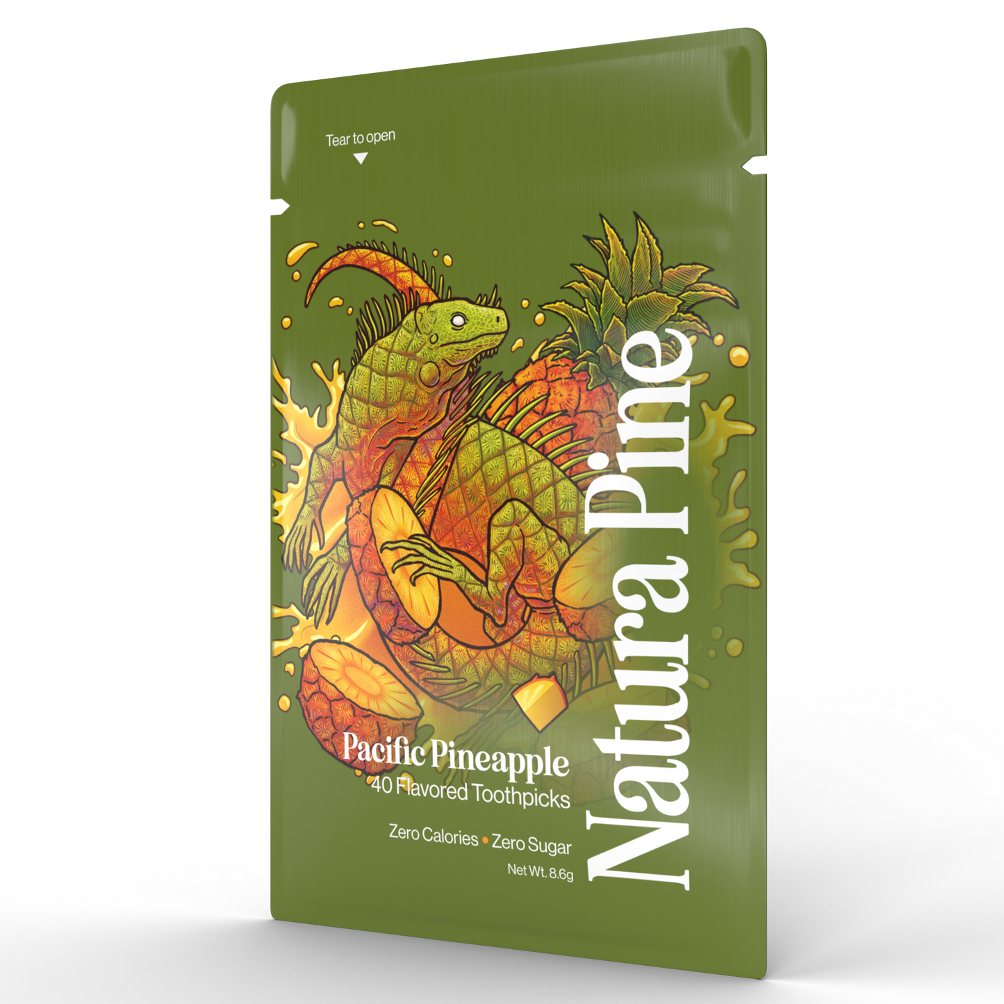 Pacific Pineapple Flavored Toothpicks Pouch