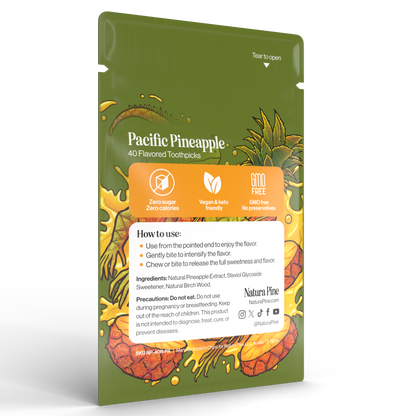 Pacific Pineapple Flavored Toothpicks Pouch