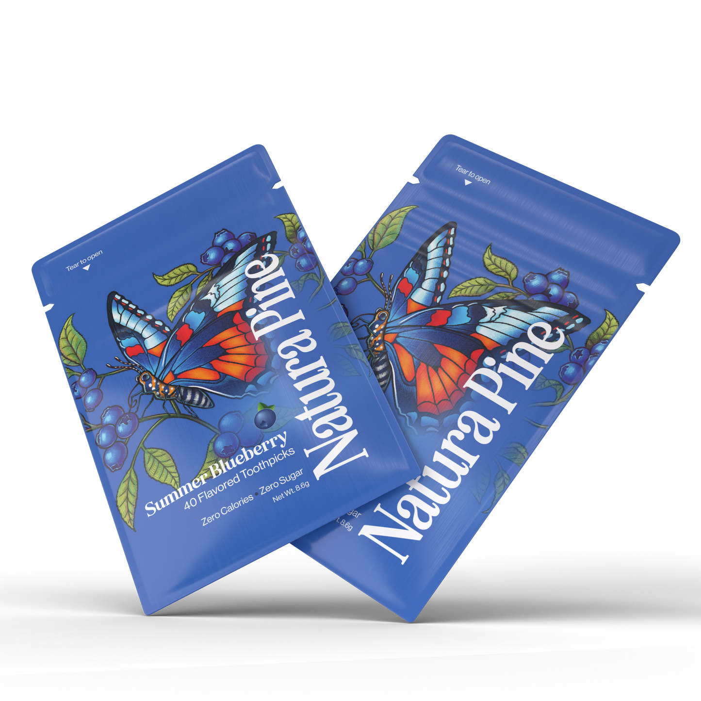 Summer Blueberry Flavored Toothpicks Pouch
