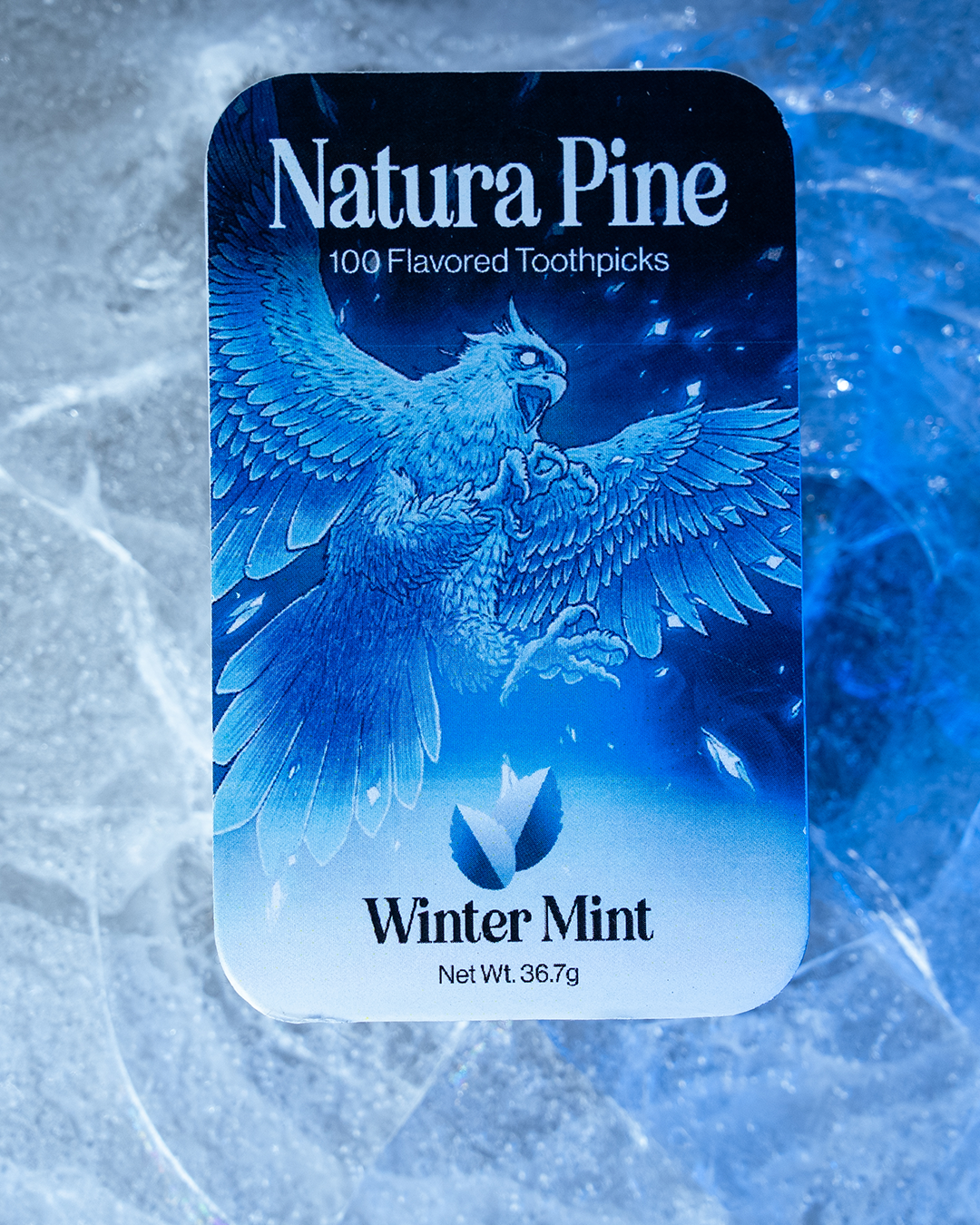 Winter Mint Flavored Toothpicks Tin - Natura Pine